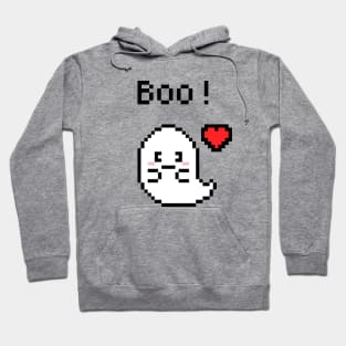 Lovely ghost pixel art Hoodie